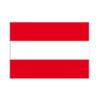 Austria Flag Sticker 3x4", 5 pcs