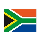 Autocollant drapeau Afrique du Sud 7 x 10 cm, 5 pcs