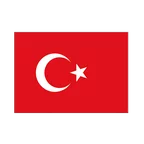 Turkey Flag Sticker 3x4", 5 pcs