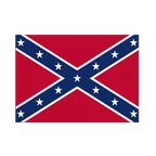 Autocollant drapeau confédéré USA Sudiste 7 x 10 cm, 5 pcs