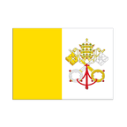 Vatican Autocollant drapeau 7 x 10 cm, 5 pcs