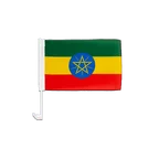 Drapeau pour voiture Éthiopie avec étoile 30 x 40 cm