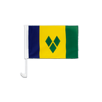 Saint Vincent et les Grenadines Drapeau pour voiture 30 x 40 cm