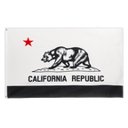 Californie Noir-Blanc - Drapeau 90 x 150 cm