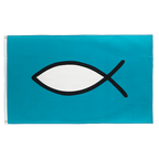 Christenfisch - Flagge 90 x 150 cm