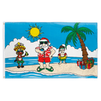 Weihnachtsmann Insel - Flagge 90 x 150 cm