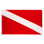 Taucherflagge - Flagge 90 x 150 cm