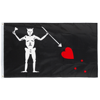 Pirat Edward Teach - Flagge 90 x 150 cm