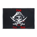 Pirat Fish or cut bait - Flagge 90 x 150 cm