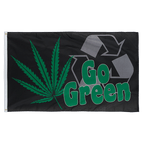 Go Green - Drapeau 90 x 150 cm