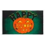 Happy Halloween avec citrouille - Drapeau 90 x 150 cm