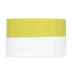 Petit drapeau Église jaune blanche 30 x 45 cm