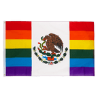 Regenbogen Mexiko - Flagge 90 x 150 cm