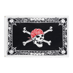 Pirat Totenkopf mit Rahmen - Flagge 90 x 150 cm