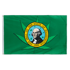USA US Washington Marijuana - Drapeau 90 x 150 cm