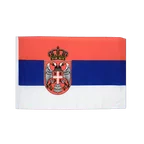 Serbien mit Wappen Flagge 30 x 45 cm