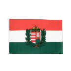 Hongrie avec Blason - Petit drapeau 30 x 45 cm
