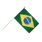 Brésil Drapeau sur hampe 30 x 45 cm