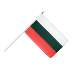 Bulgarie Drapeau sur hampe 30 x 45 cm