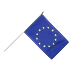 European Union Flag Desk Set – 4x6" Table Flag With Gold Base & 9" Staff