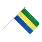 Gabun Stockflagge 30 x 45 cm