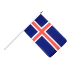 Islande Drapeau sur hampe 30 x 45 cm