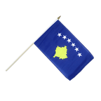Kosovo Hand Waving Flag 12x18"