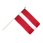 Latvia Hand Waving Flag 12x18"