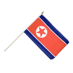Corée du Nord Drapeau sur hampe 30 x 45 cm