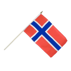 Norvège Drapeau sur hampe 30 x 45 cm