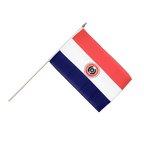 Paraguay Hand Waving Flag 12x18"