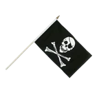 Pirat Skull and Bones Stockflagge 30 x 45 cm