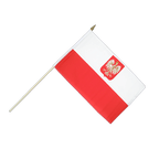 Polen Adler Stockflagge 30 x 45 cm