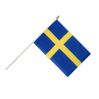 Suède Drapeau sur hampe 30 x 45 cm