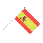 Spanien mit Wappen Stockflagge 30 x 45 cm