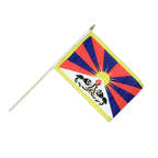 Tibet Drapeau sur hampe 30 x 45 cm