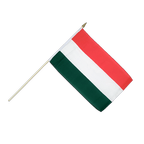 Hongrie Drapeau sur hampe 30 x 45 cm