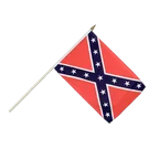 Drapeau sur hampe confédéré USA Sudiste 30 x 45 cm