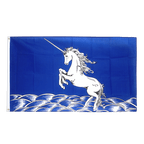 Licorne bleue - Drapeau 90 x 150 cm