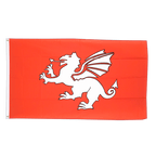 England Pendragon Weißer Drachen - Flagge 90 x 150 cm
