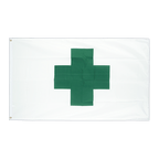 Grünes Kreuz - Flagge 90 x 150 cm