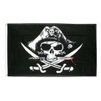 Pirat Blutiger Säbel Flagge 90 x 150 cm