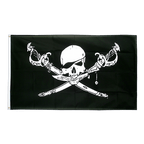 Pirate avec sabre Drapeau 90 x 150 cm
