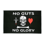 Pirat No guts No glory - Flagge 90 x 150 cm