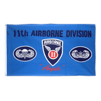 11th Airborne - Drapeau 90 x 150 cm
