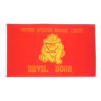 Devil Dogs - Flagge 90 x 150 cm