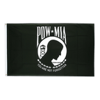 Pow Mia / noir, blanc - Drapeau 90 x 150 cm