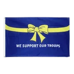 USA We support our troops 3x5 ft Flag