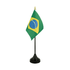 Brésil Mini drapeau de table 10 x 15 cm