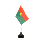 Burkina Faso Mini drapeau de table 10 x 15 cm